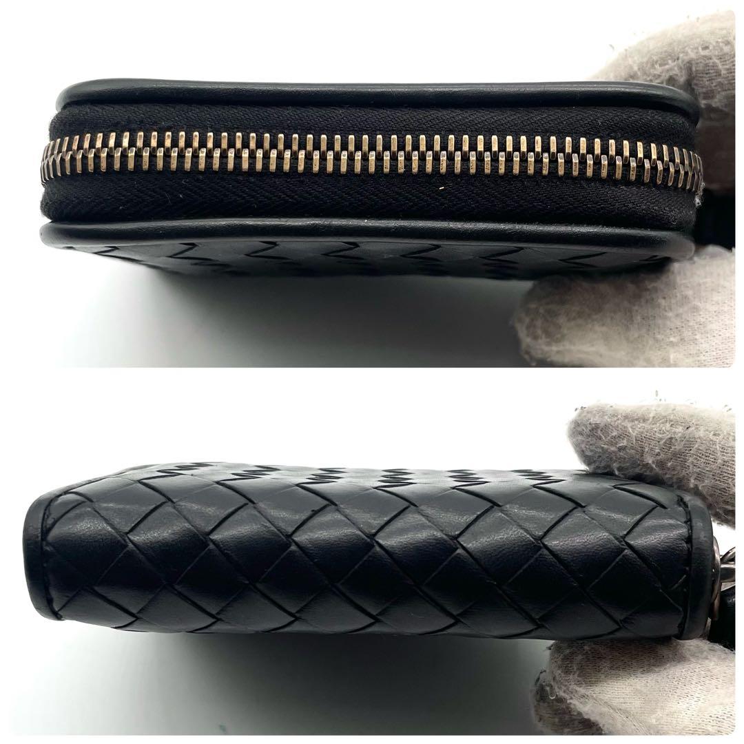 【極美品】ボッテガヴェネタ ケース イントレチャート レザー ブラック