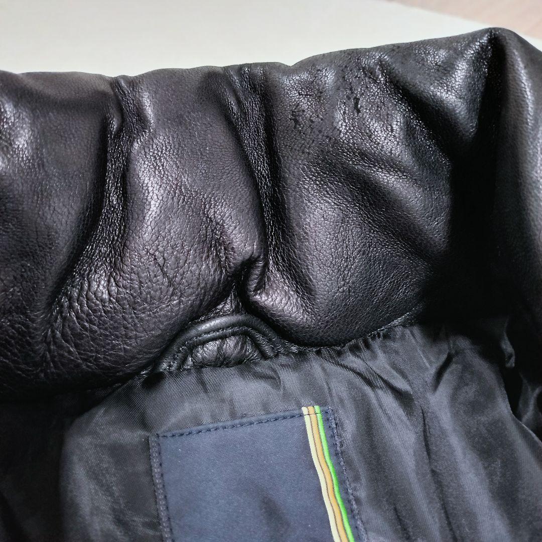 【値下げ交渉歓迎】 アヴィレックス AVIREX レザーダウンジャケット 2XL