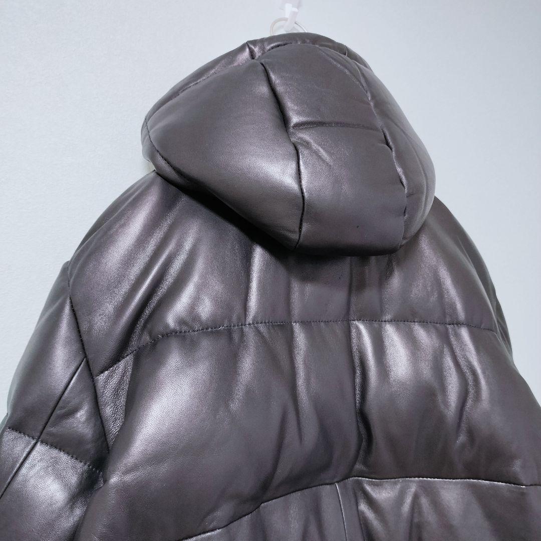 【値下げ交渉歓迎】 アヴィレックス AVIREX レザーダウンジャケット 2XL