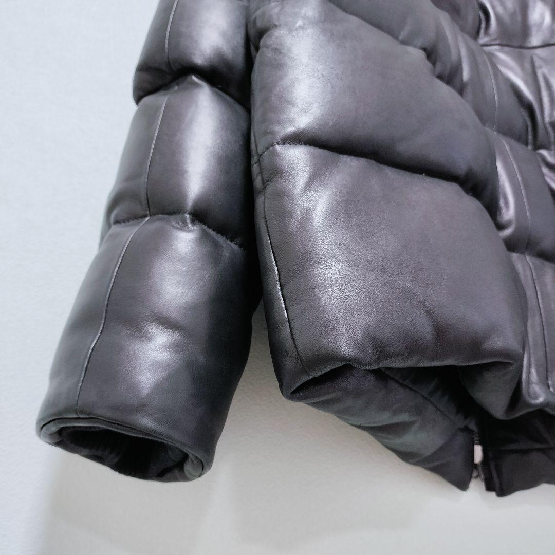 【値下げ交渉歓迎】 アヴィレックス AVIREX レザーダウンジャケット 2XL