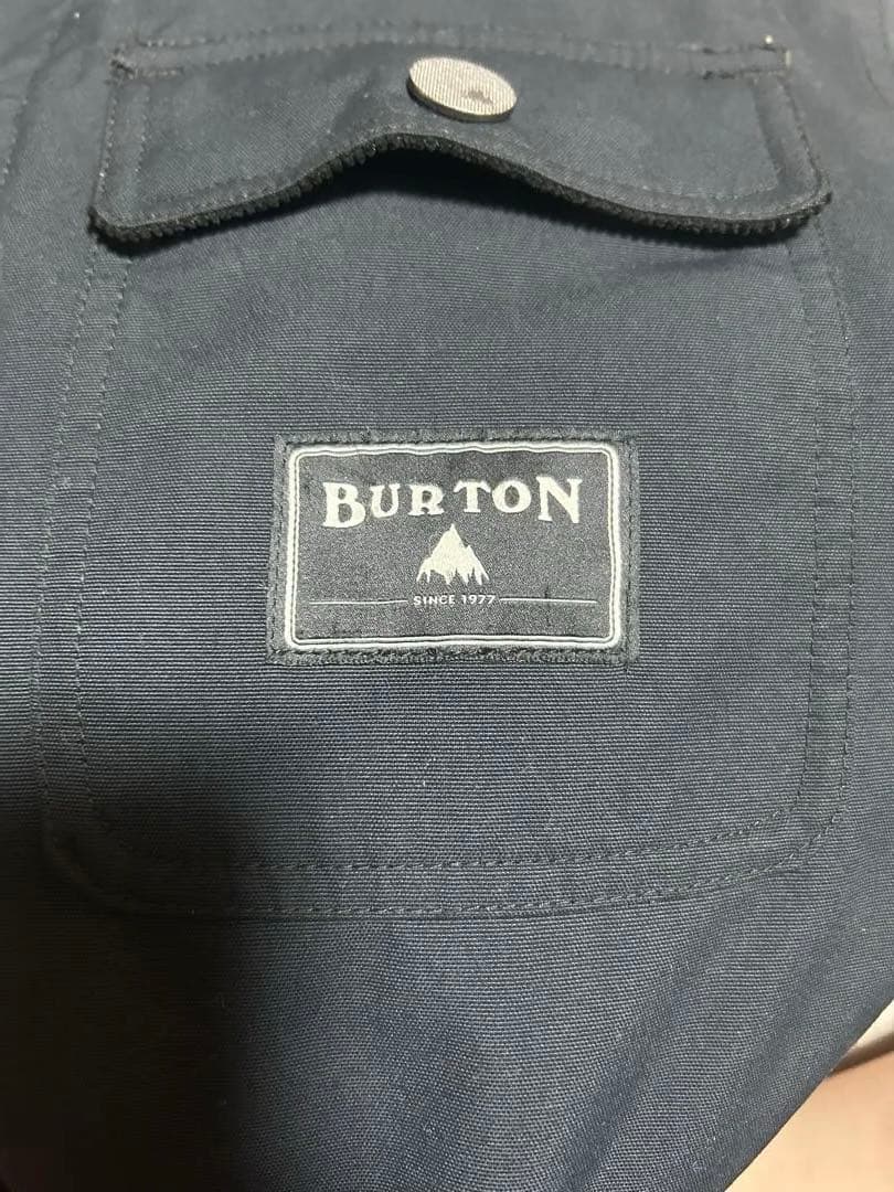BURTON スノーボードウェア Mサイズ 黒 黄 フード付き