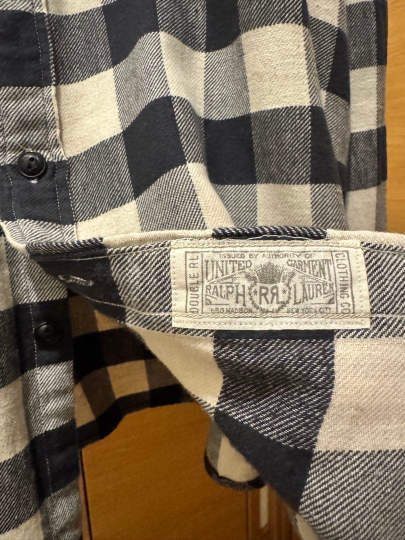 RRL ダブルアールエル　ラルフローレン　バッファローチェックシャツ　Lサイズ