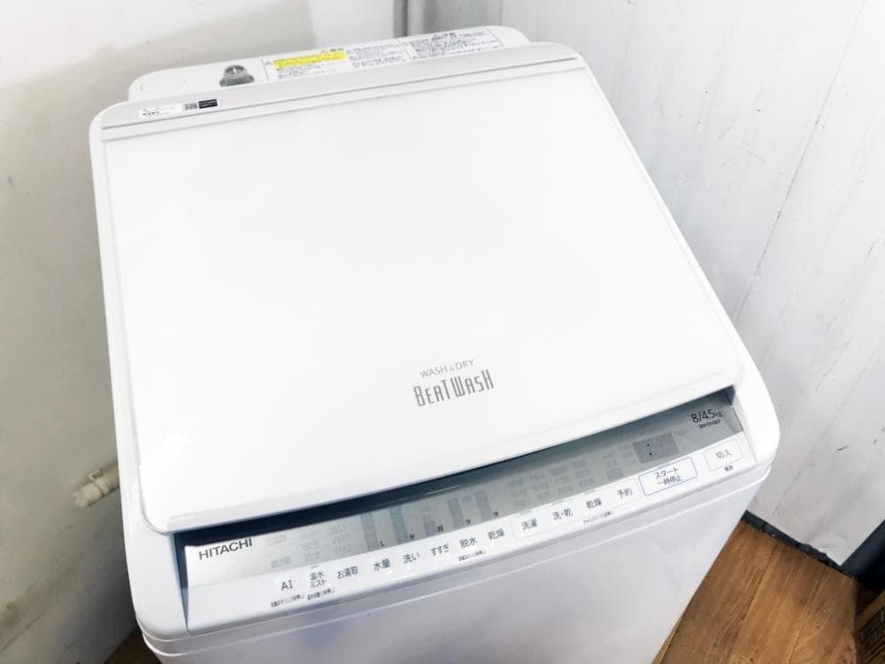 ★分解洗浄済！2021年製★日立 8㎏ 洗濯乾燥機【BW-DV80F】G35J