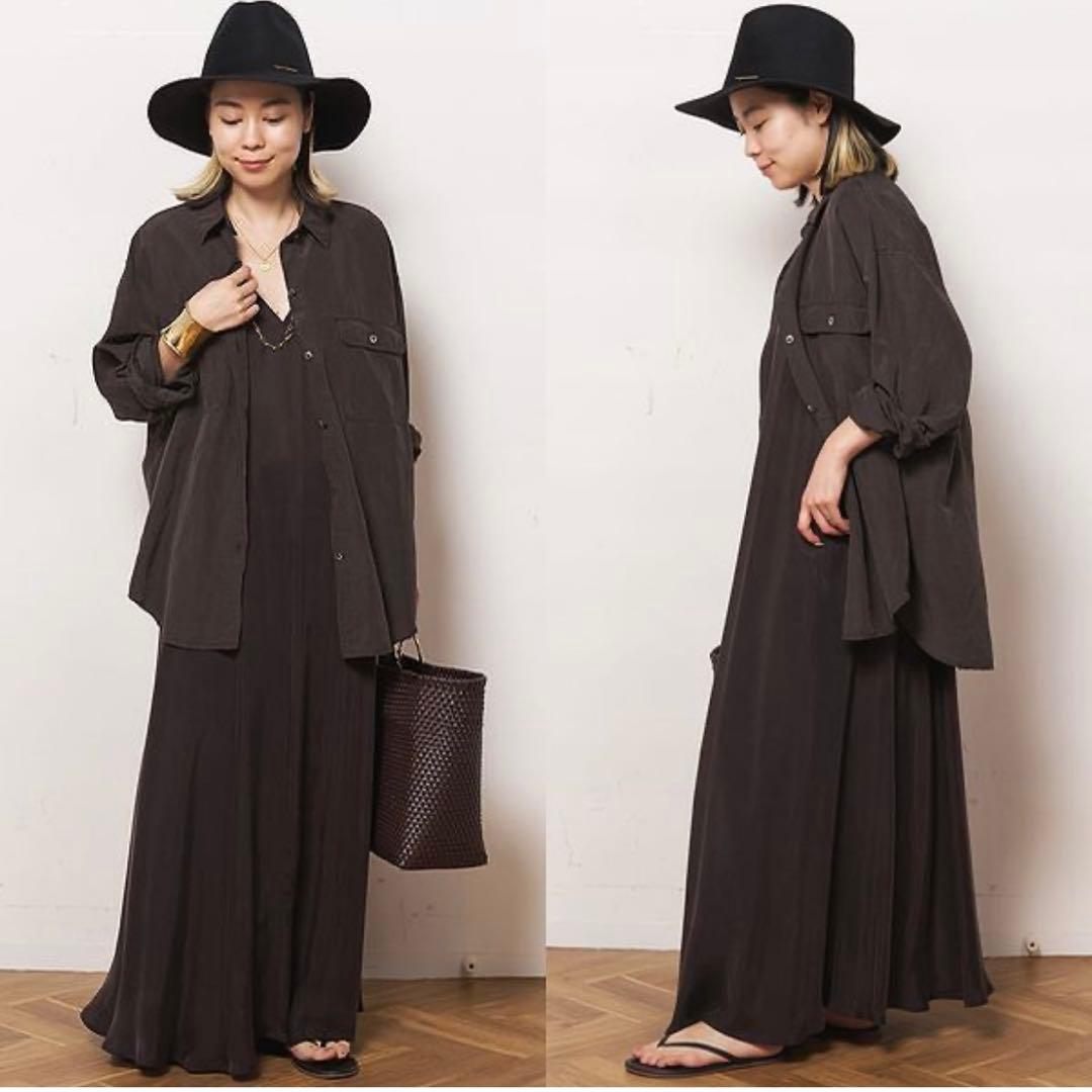 【SALE】完売品AP STUDIO ドゥーズィエムクラス キュプラリネンシャツ