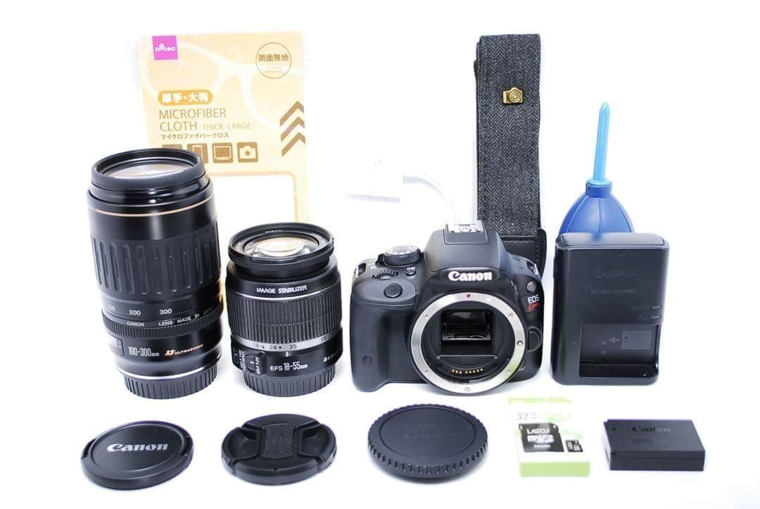 女性人気✨軽量✨手のひらサイズ✨Canon EOS Kiss X7✨Wレンズ
