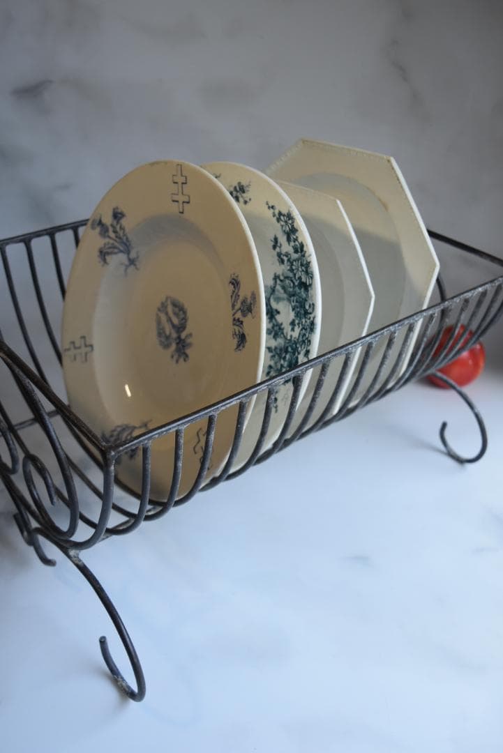 フランスアンティーク　アイアン　ディシュラック　美品　鉄　古道具