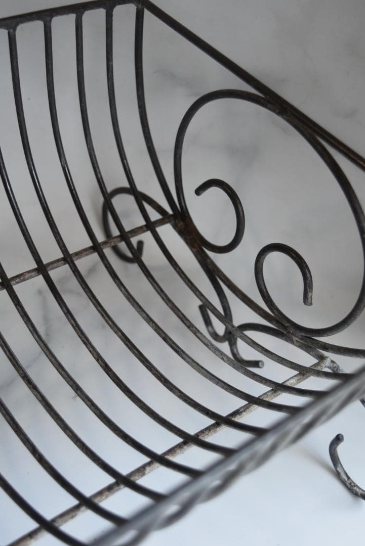 フランスアンティーク　アイアン　ディシュラック　美品　鉄　古道具