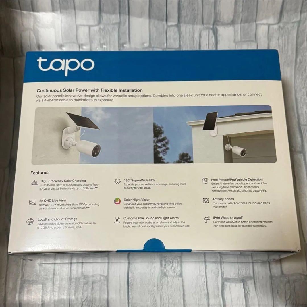 TP-Link 防犯カメラ Tapo C425 KIT ×2個 ソーラー