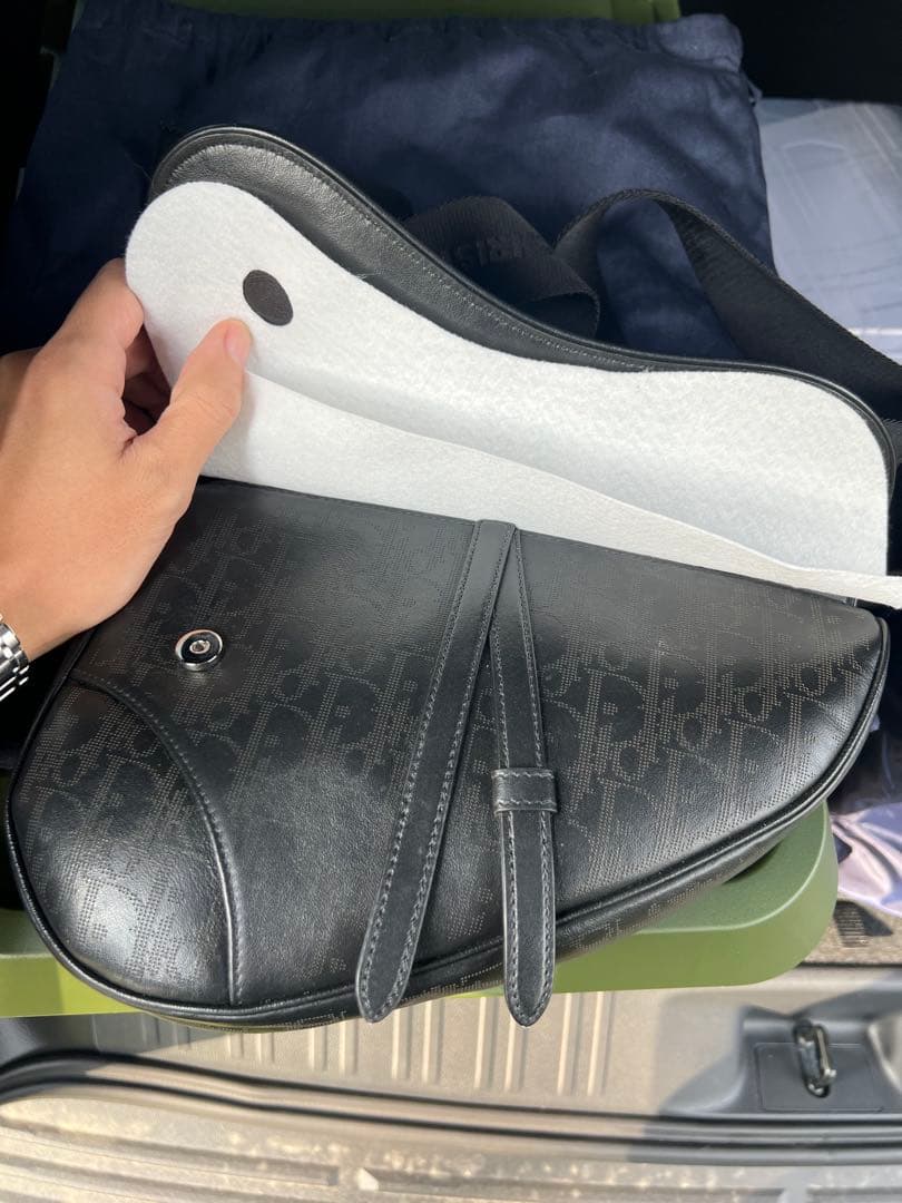 【エアロ】DIOR サドルバッグ　ギャラクシーレザー　美品