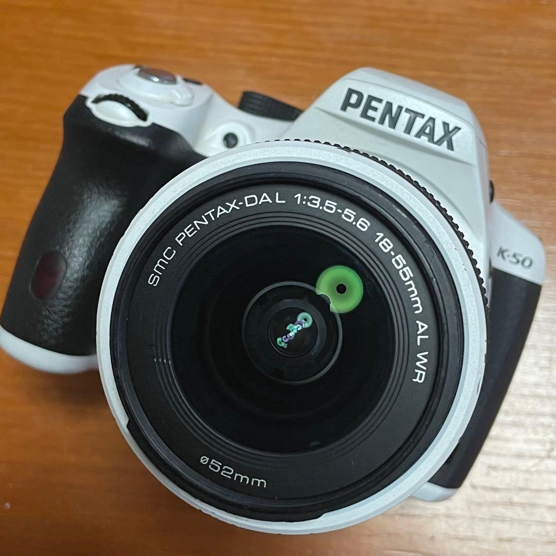PENTAX デジタル一眼レフ K-50 レンズキット WHITE ジャンク