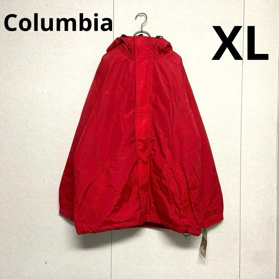 新品・未使用⭐️コロンビア　 ナイロンジャケット　レッド　インナーボア　XL