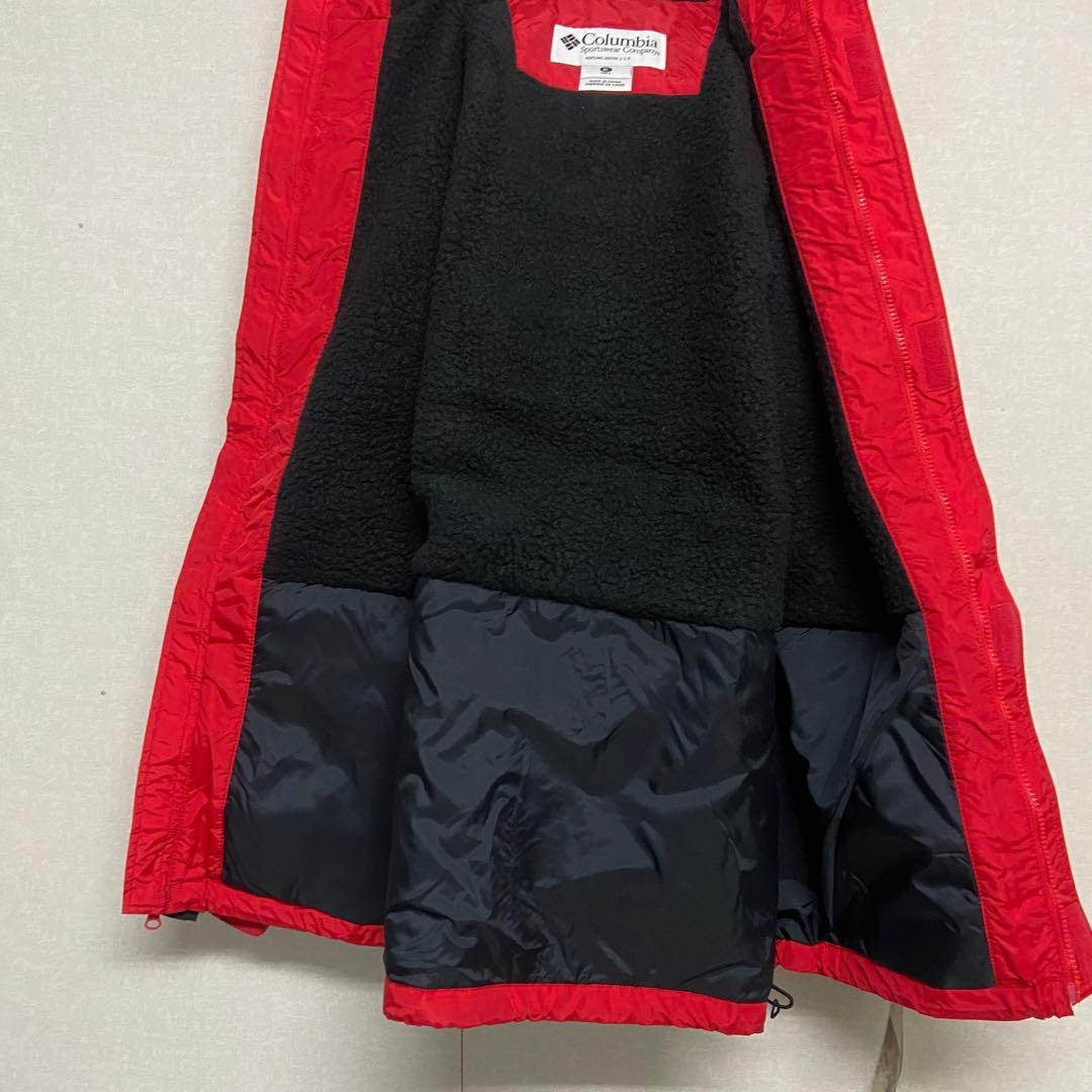 新品・未使用⭐️コロンビア　 ナイロンジャケット　レッド　インナーボア　XL