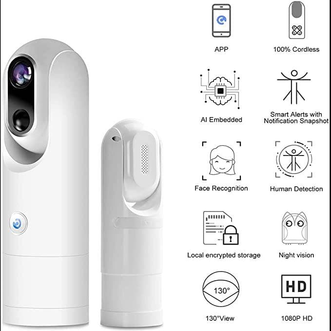 防犯カメラ AI搭載STICKER-EYE【コードレス】