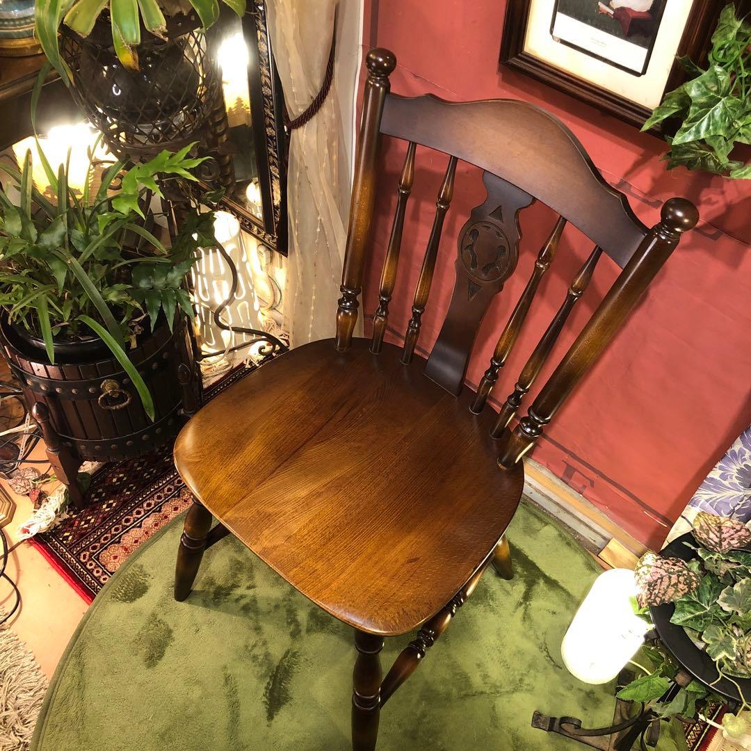 あっちゃん55 キツツキマーク　ヴィンテージ ウィングバックたチェア