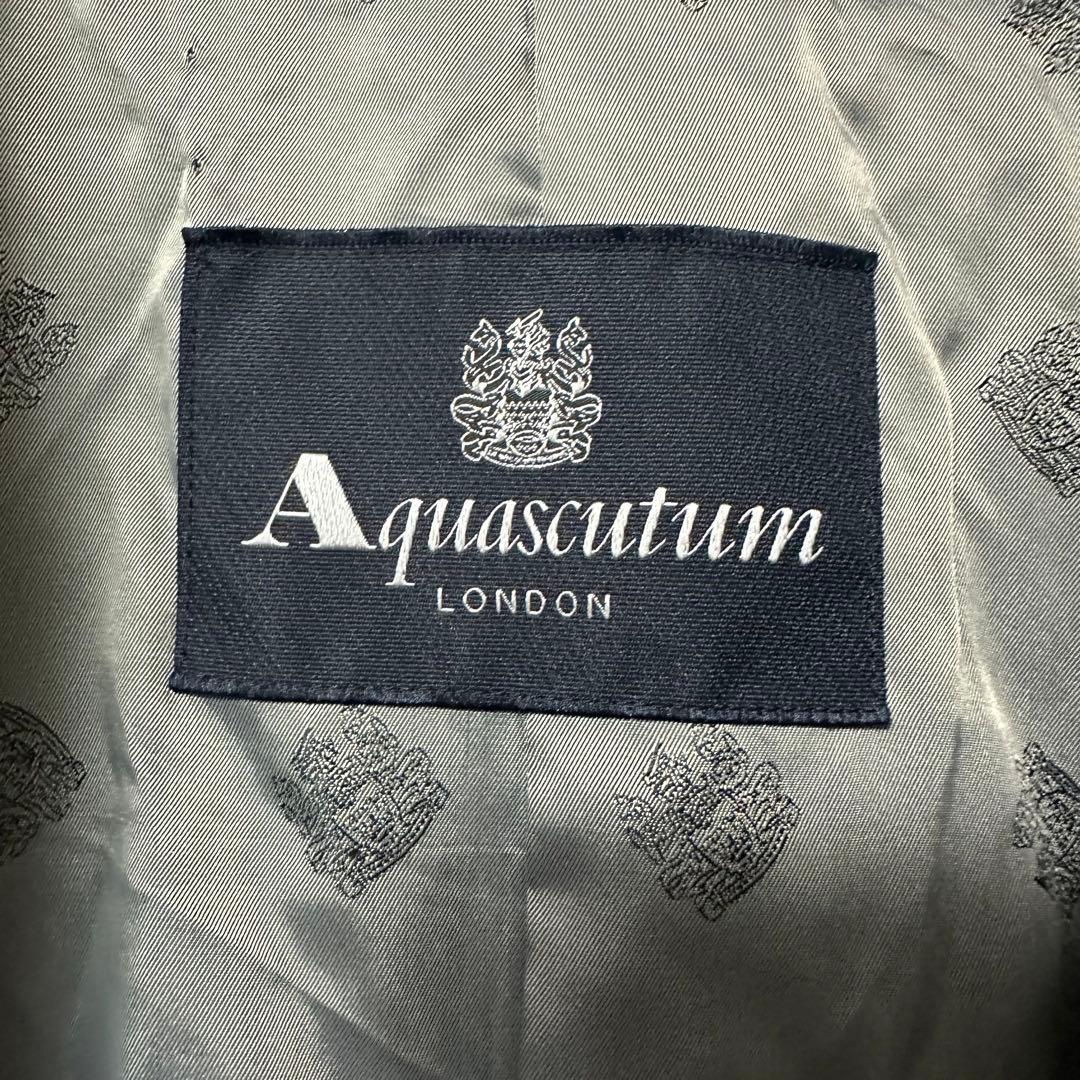 【超人気◎】Aquascutum　ダブルチェスターコート　アルパカ混　美品◎