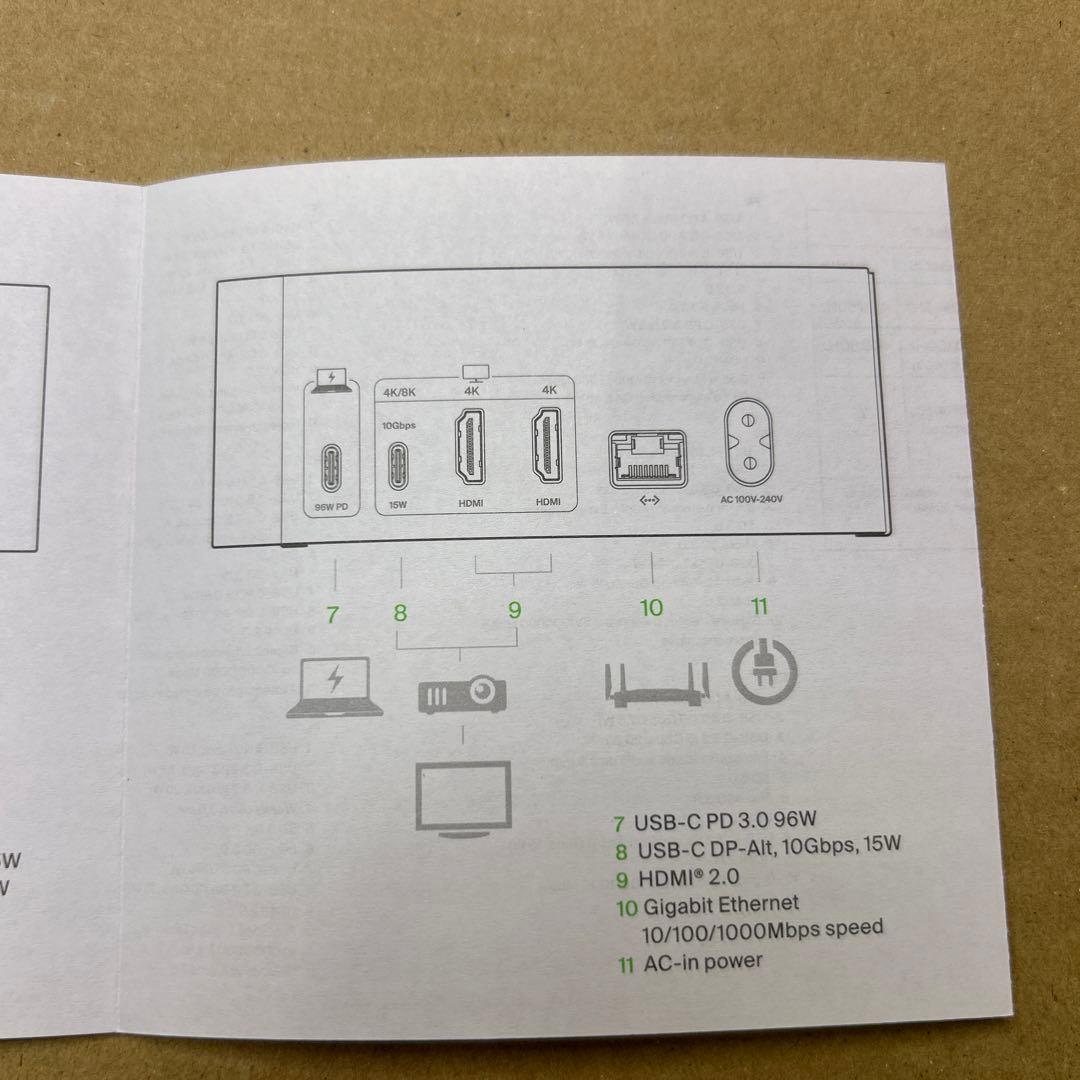 PCケーブル・コネクタ belkin USB-C 11-in-1 pro GaN Dock 150W