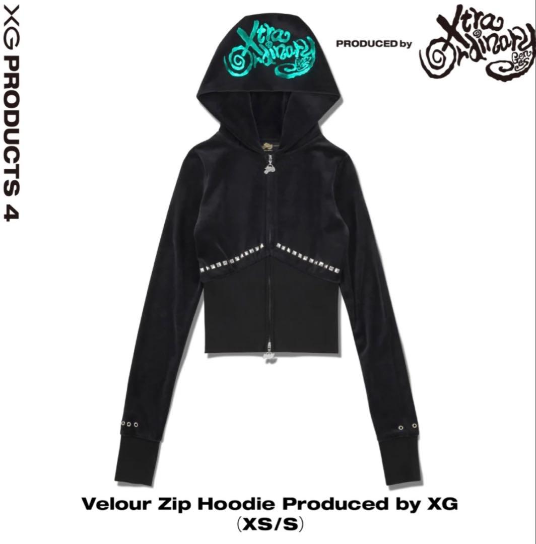 Xtra Ordinary ベロアジップパーカー ［XS］サイズ XG