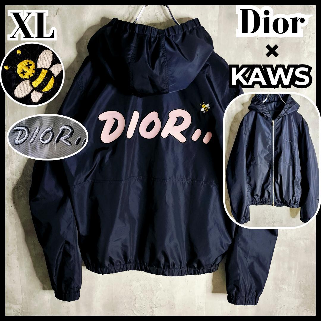 ディオール カウズ 19AW BEE ナイロン ジップパーカー ブルゾン XL