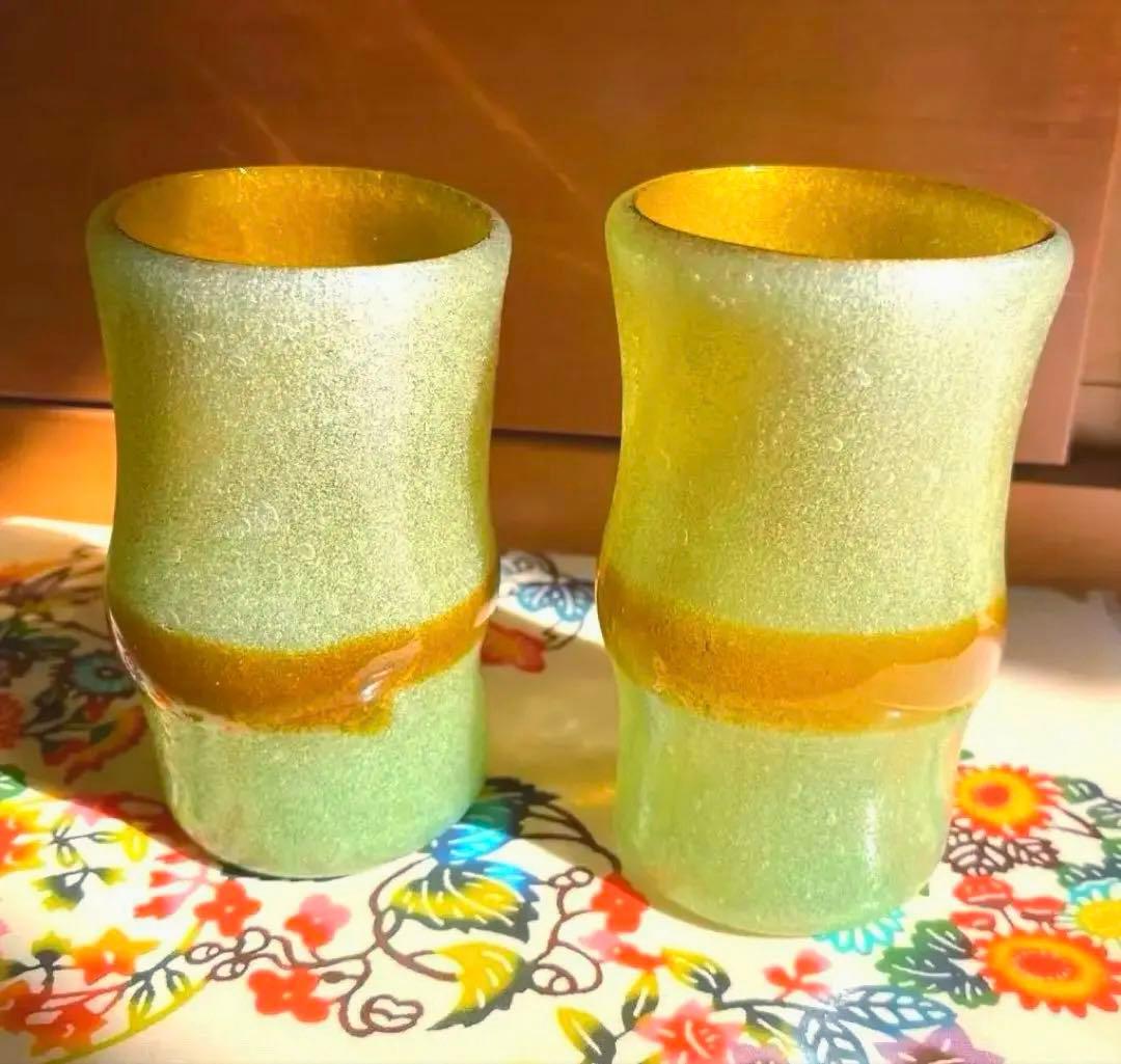 稲嶺盛吉　琉球ガラス　2個セット