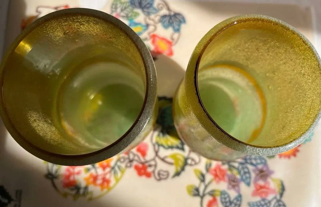 稲嶺盛吉　琉球ガラス　2個セット