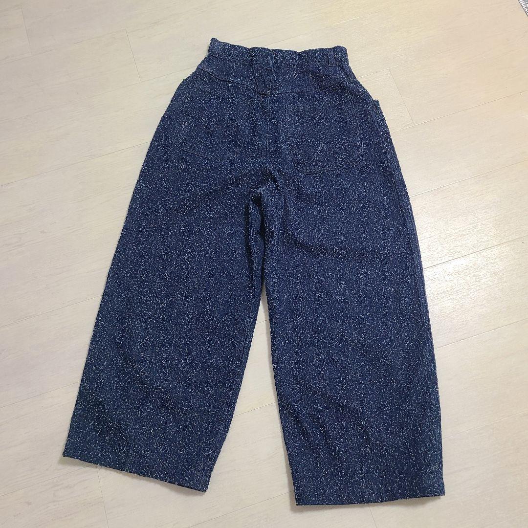 アメリ MEDI SCRATCH OVAL WIDE DENIM ワイドデニム