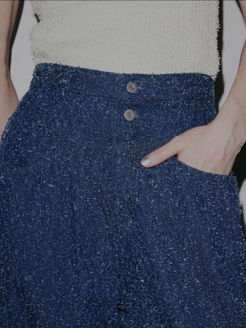 アメリ MEDI SCRATCH OVAL WIDE DENIM ワイドデニム