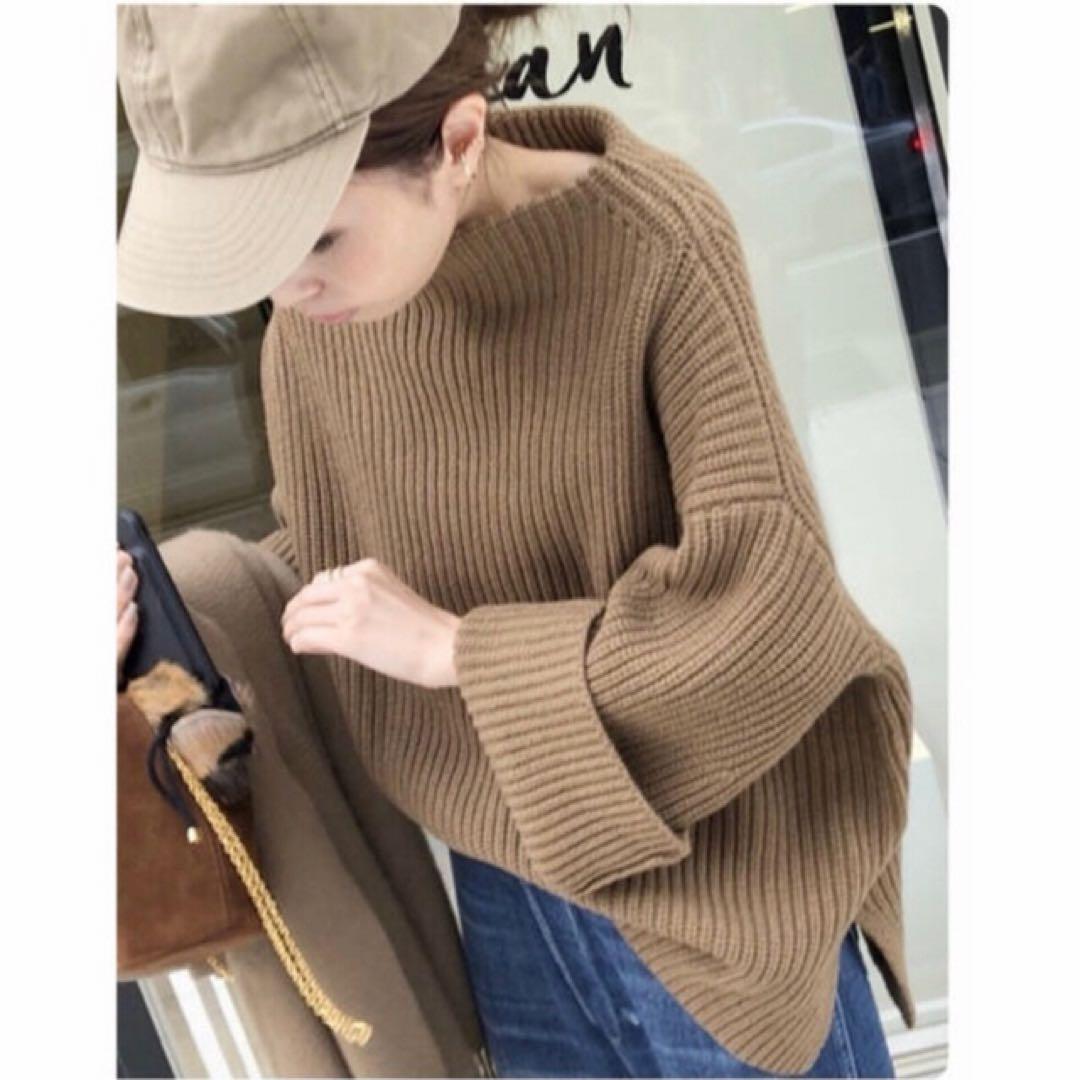 美品 アパルトモン ドゥーズィエムクラス ボートネック アゼニット カシミヤ