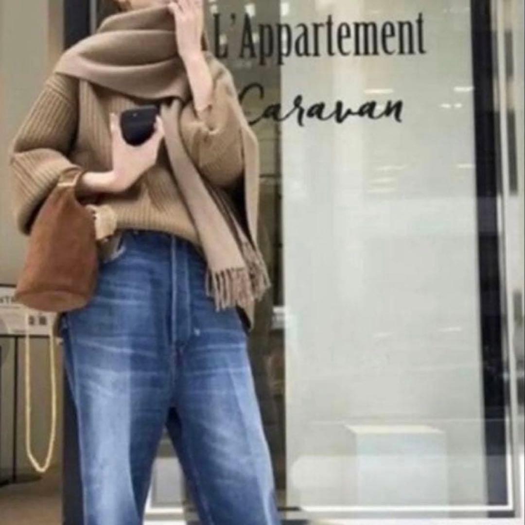 美品 アパルトモン ドゥーズィエムクラス ボートネック アゼニット カシミヤ