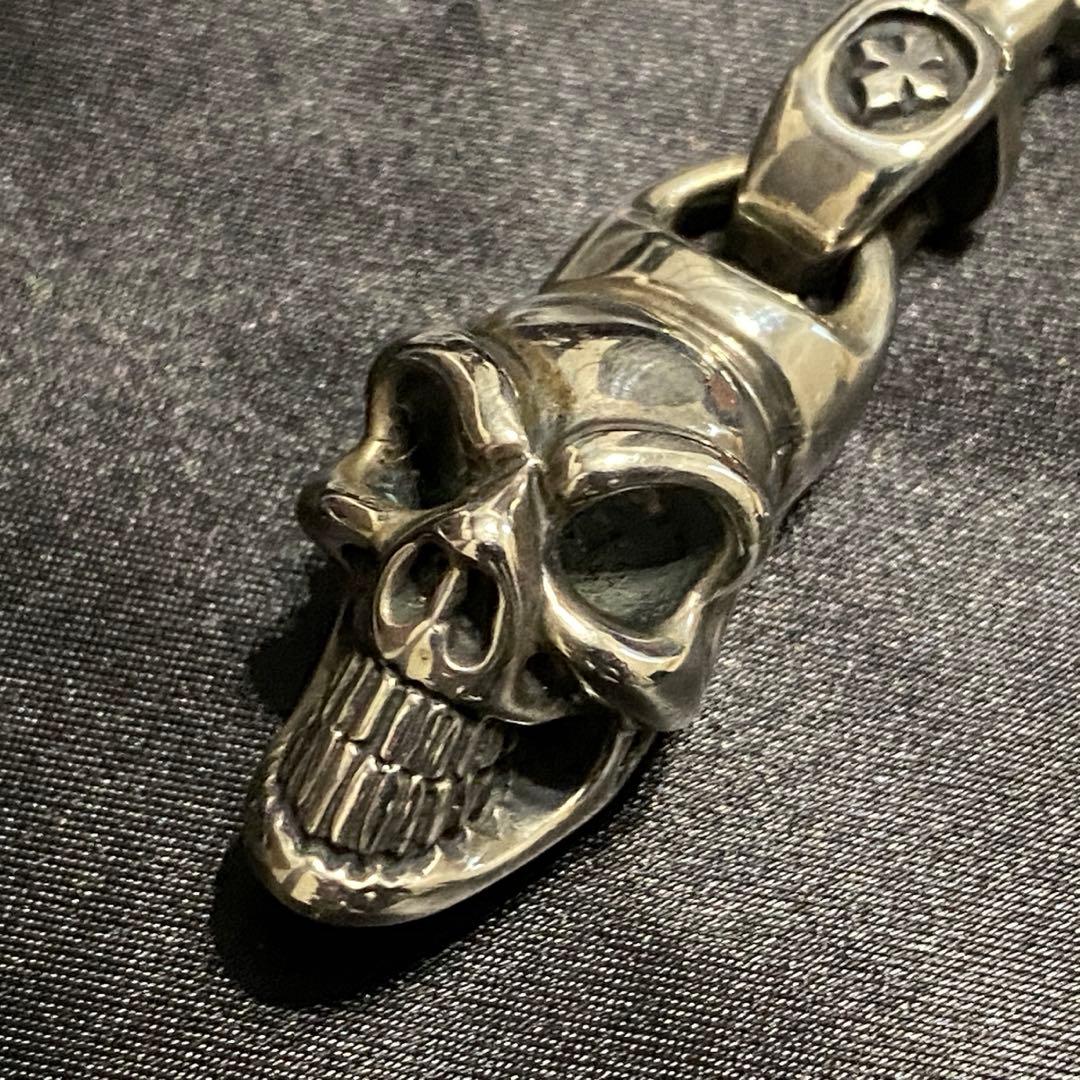 Bill Wall Leather BWL Tバー スカルペンダント ネックレス