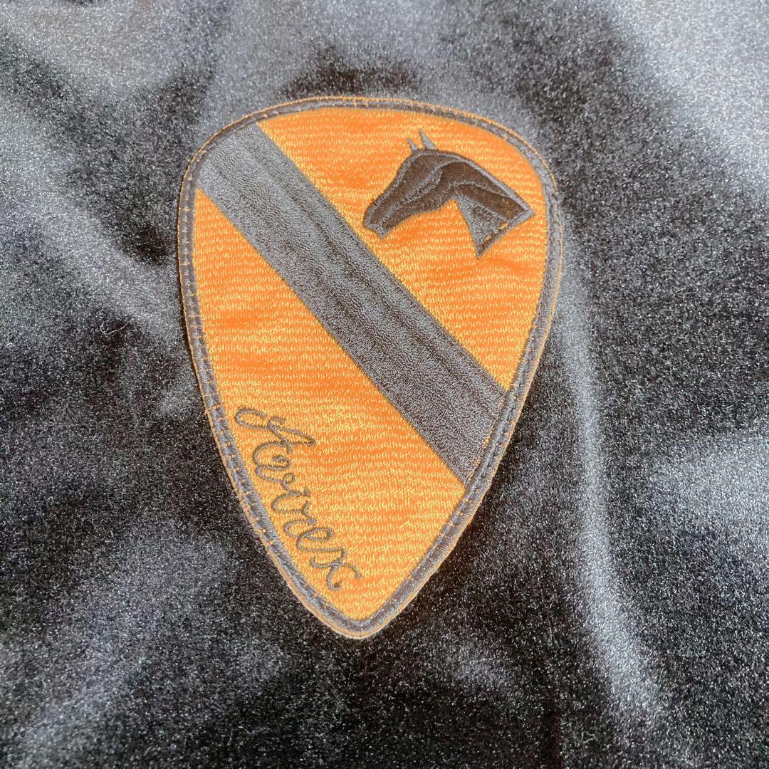 スカジャン 別珍 ブラック サイズM 1st AIR CAV VIETNAM