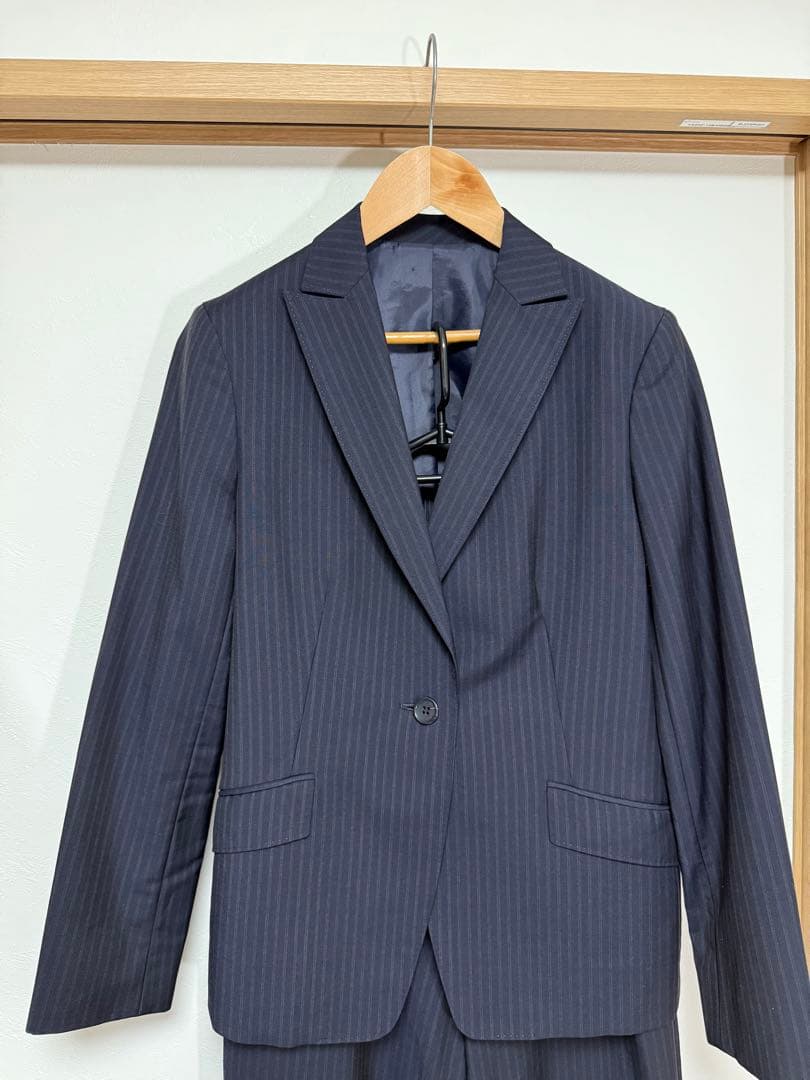 美品 ニューヨーカー パンツ スーツセットアップ ネイビー 13AR XL