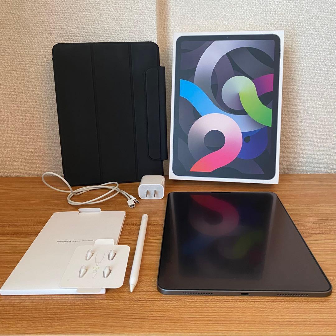 iPad Air 第4世代 256GB 【第2世代Pencil&カバー付】