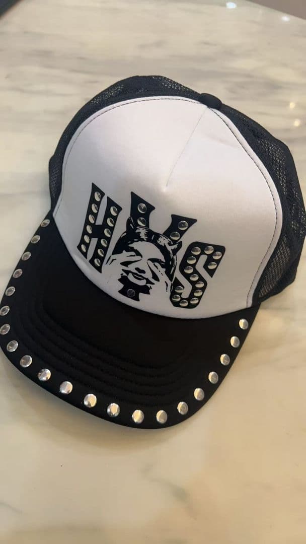 【未使用】ヒステリックグラマー　スタッズメッシュキャップ 0077