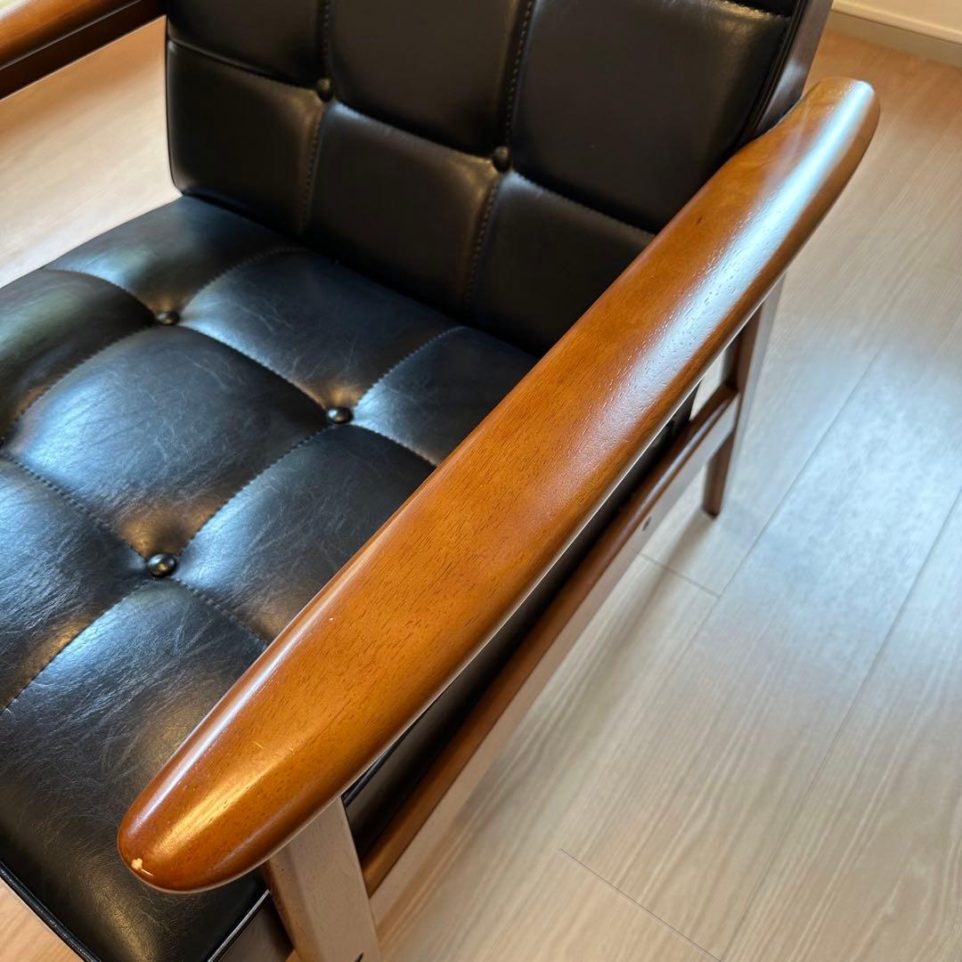 カリモク60 Kチェア 1シーター　スタンダードブラック【美品】