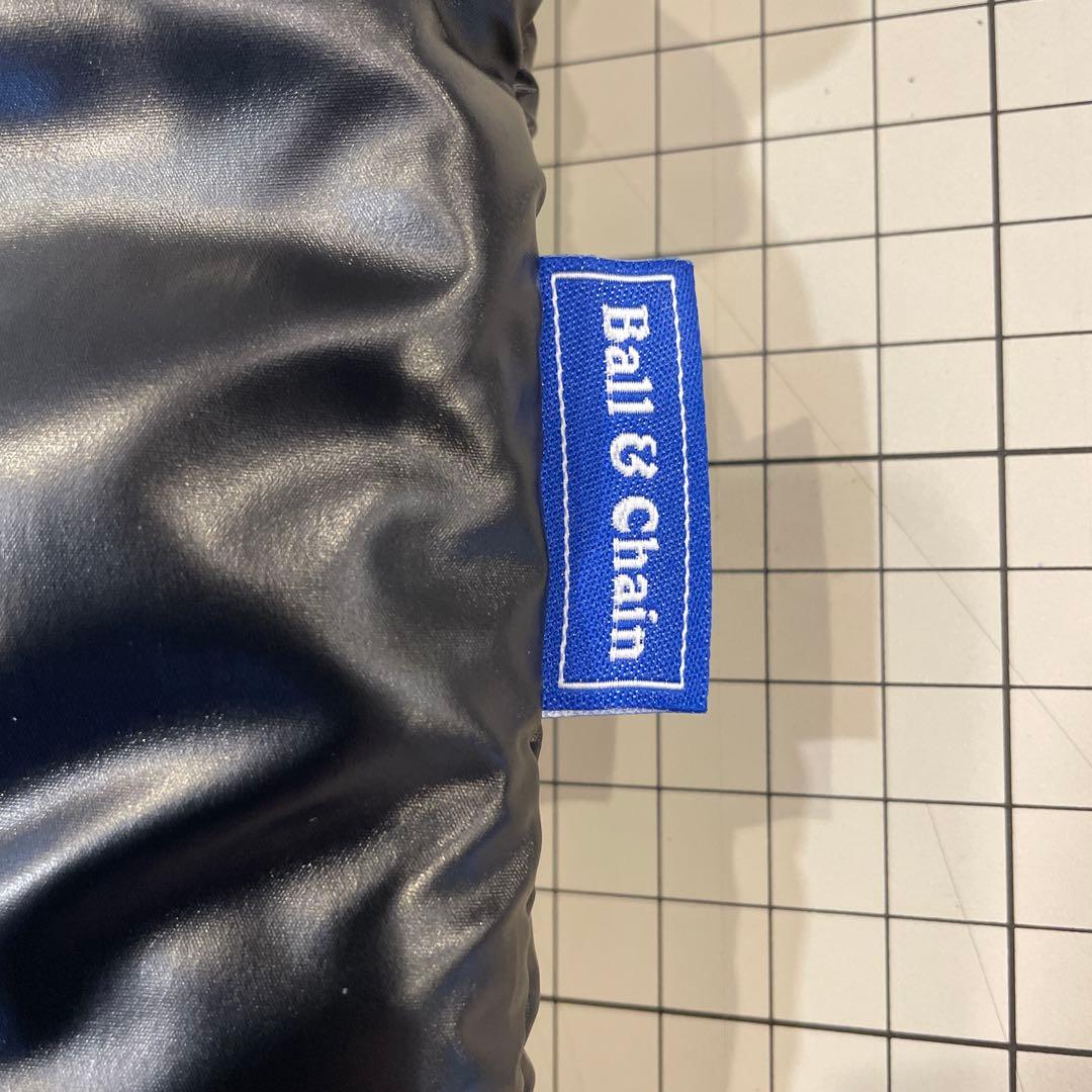 ボールアンドチェーン　黒×シルバー刺繍　中綿（M）新品未使用