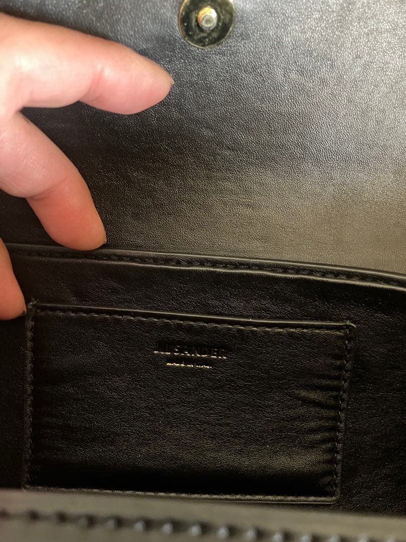 JIL SANDER ブラックボディバッグ