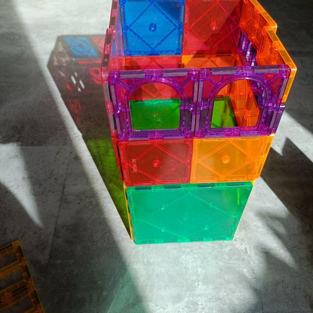 ピタゴラス算数　MAG-WISDOM　カラフル マグネットブロック 知育玩具