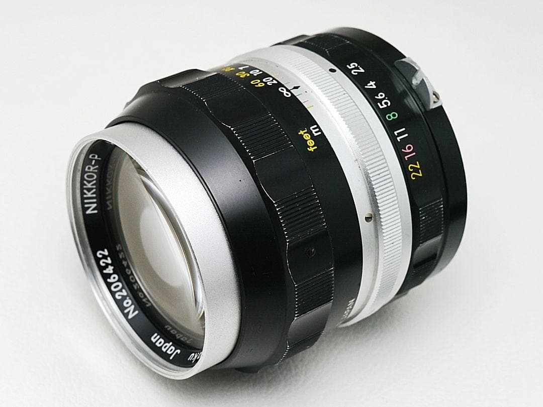 Nikon NIKKOR-P 初期非Ai 105mm f2.5 試写あり 実用品