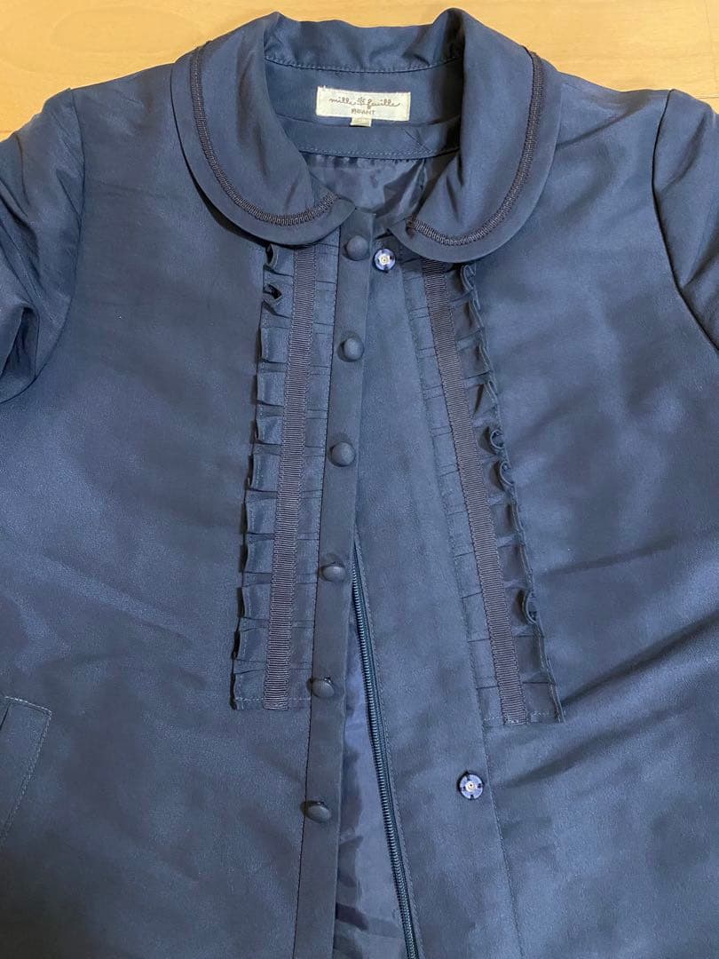 ミルフィーユ、キルティングライナー付きコート、110cm、お受験、幼児教室