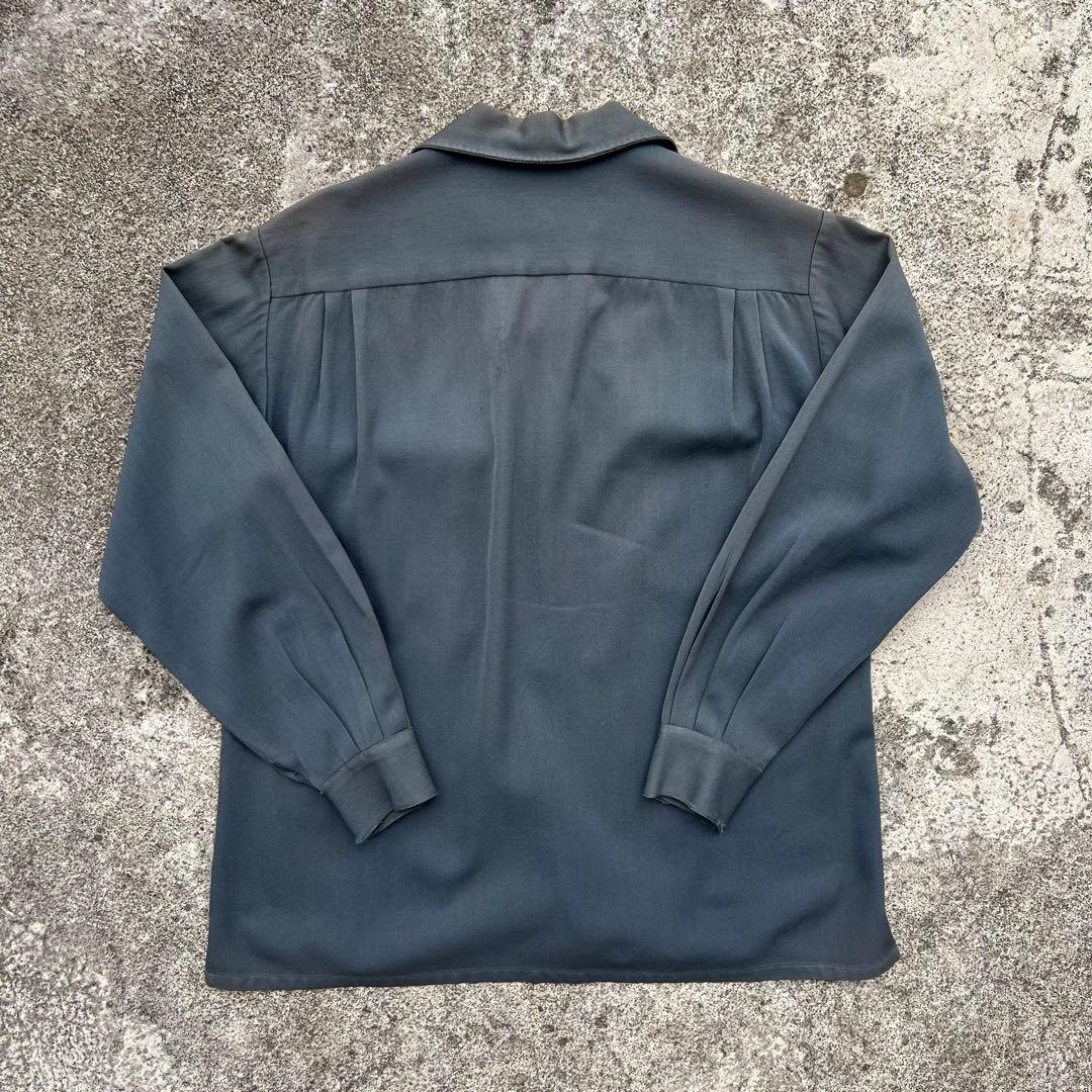 トップス 40s Black Wool Loop Color Shirt