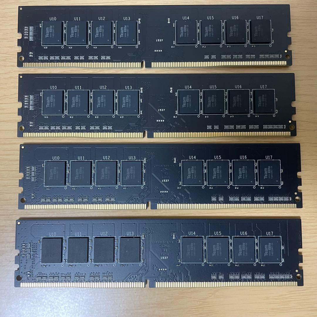 Team DDR4-2400 8GB 4枚セット(32GB)