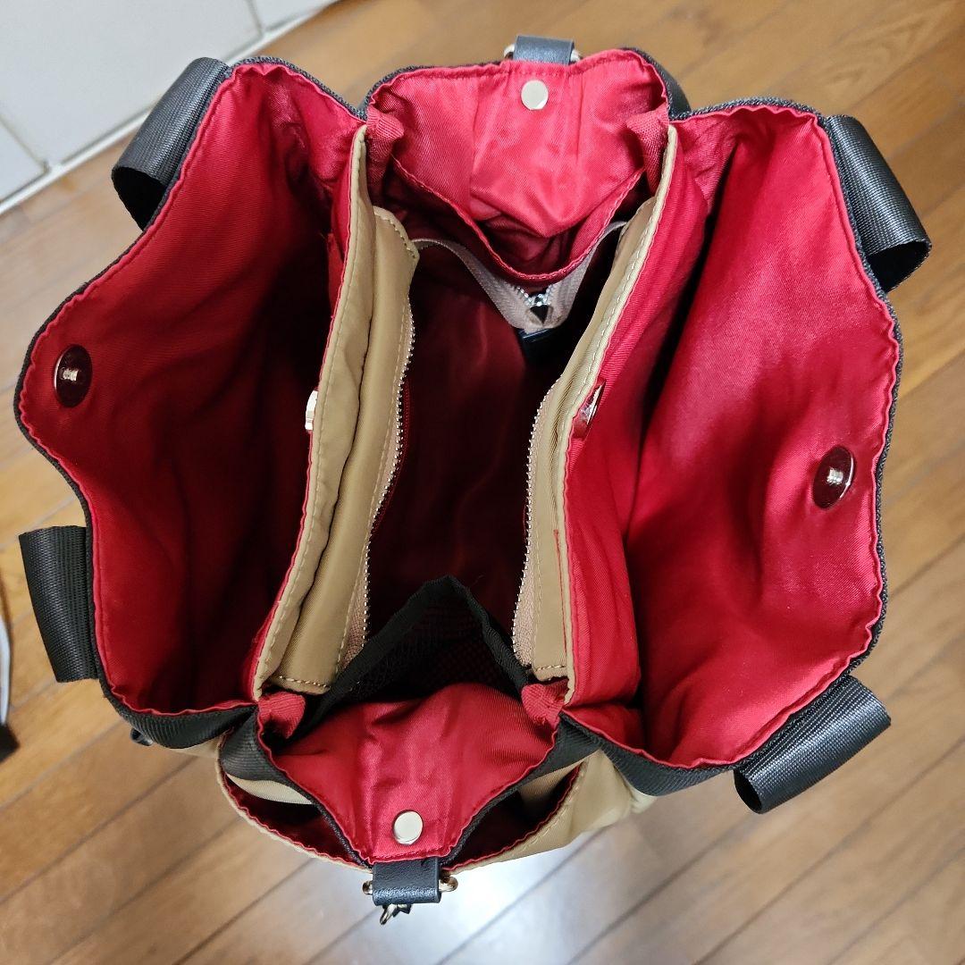 ピッコーネベージュ ナイロン バッグ