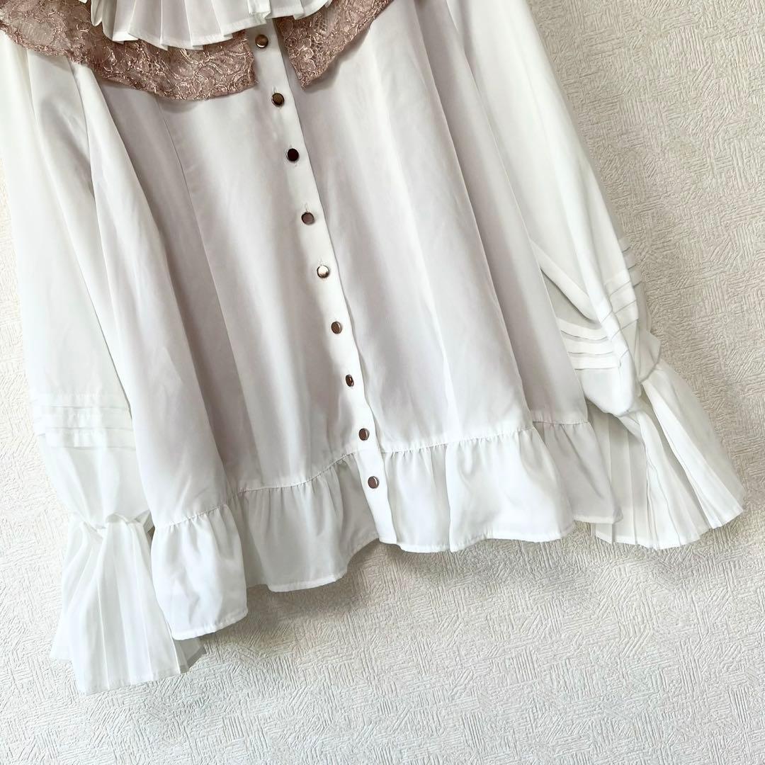 rurumu: プリーツ襟 ブラウス pleats collar BL 箔押