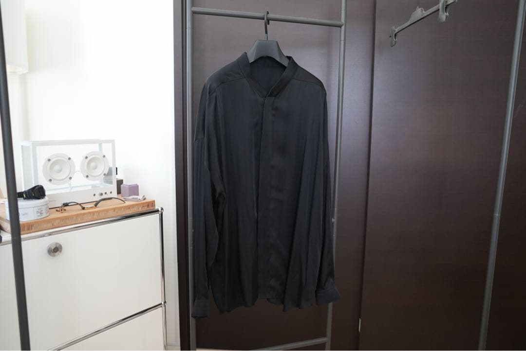 Rick Owens 25SS OVERSIZED FAUN SHIRT 黒