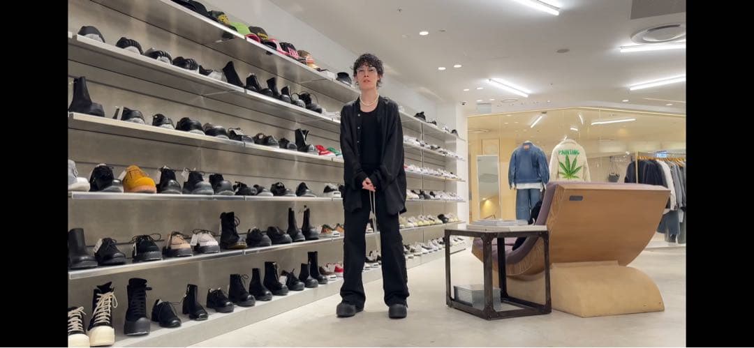 Rick Owens 25SS OVERSIZED FAUN SHIRT 黒