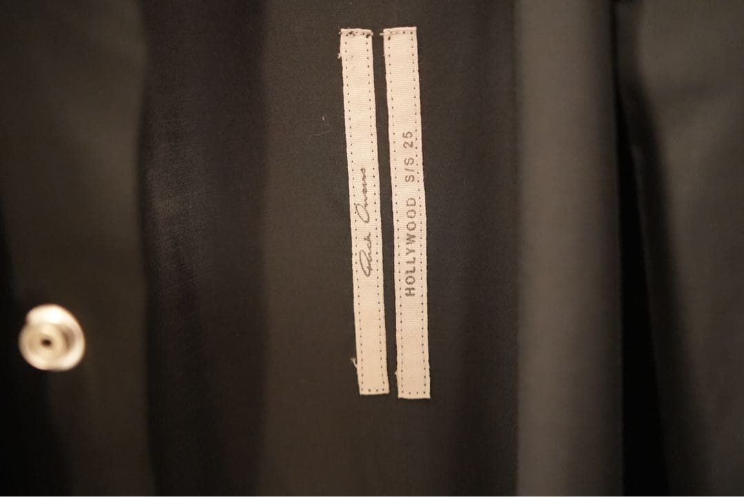 Rick Owens 25SS OVERSIZED FAUN SHIRT 黒