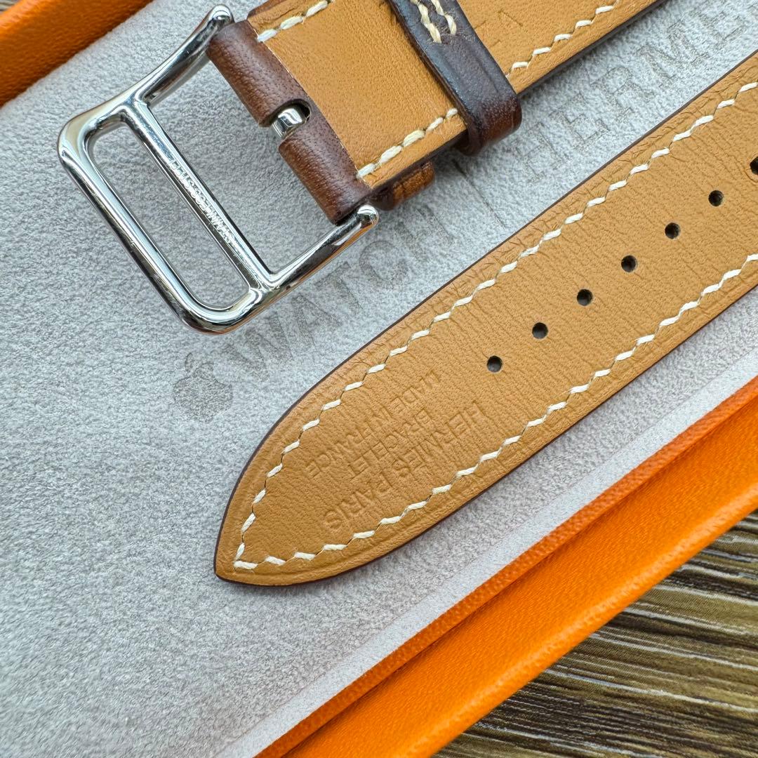 2534 ほぼ未使用　Apple Watch エルメス　ブラウン　レザーバンド