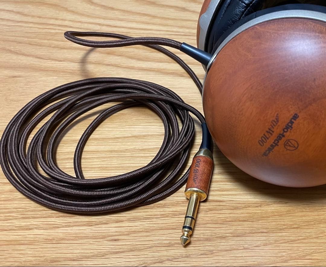 オーディオテクニカ ヘッドホン ATH-W100 ウッドハウジング