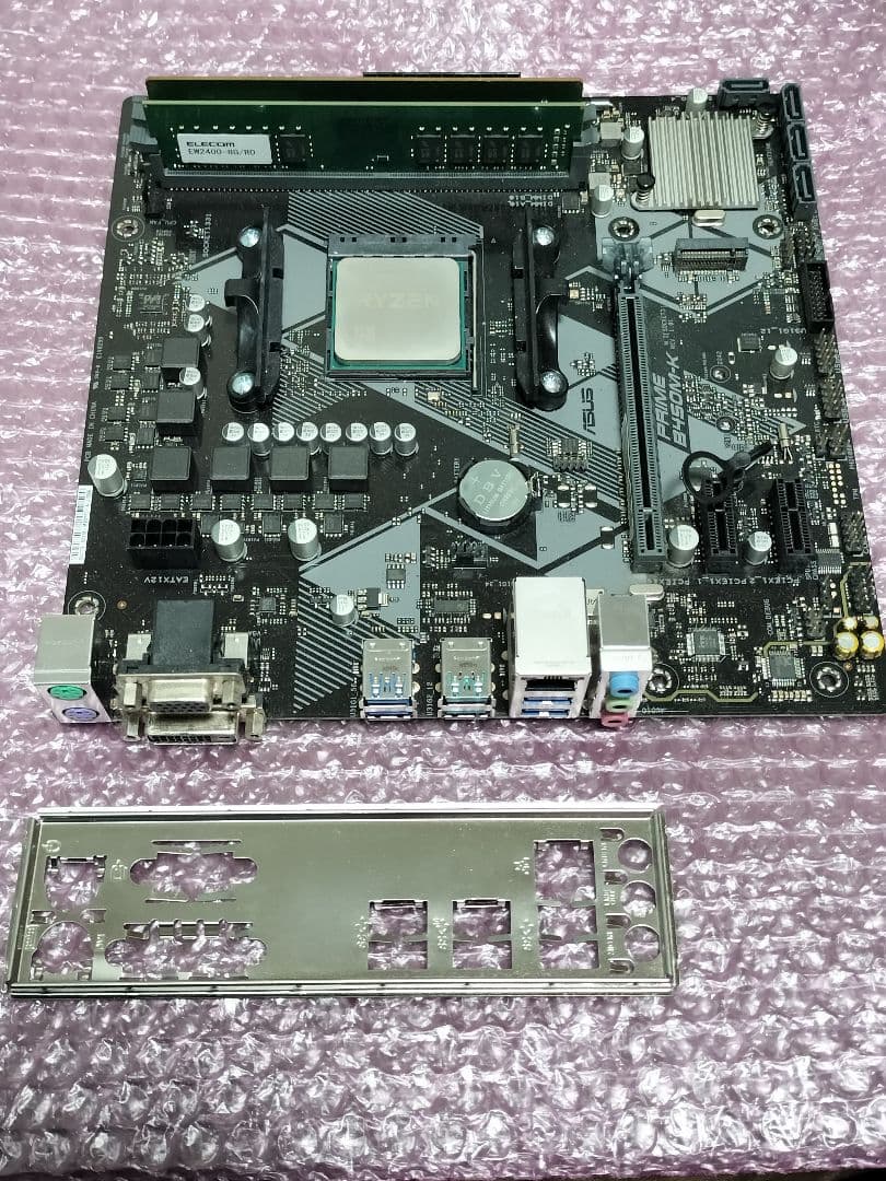 Ryzen5 3500 PRIME B450M-K RAM16GBセット 動作品