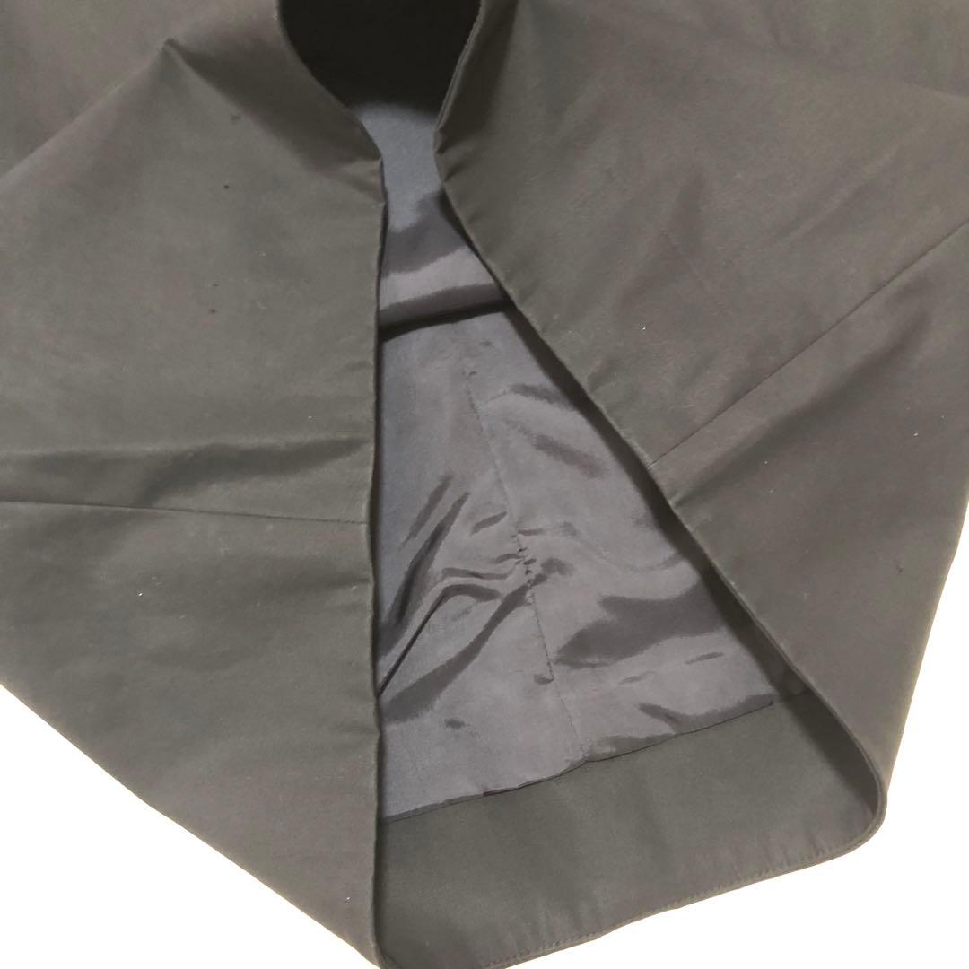 ヨーコチャン ウエストパール付　ノースリーブワンピース 膝丈　ブラック